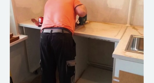 Сборка кухонного гарнитура. Беслан
